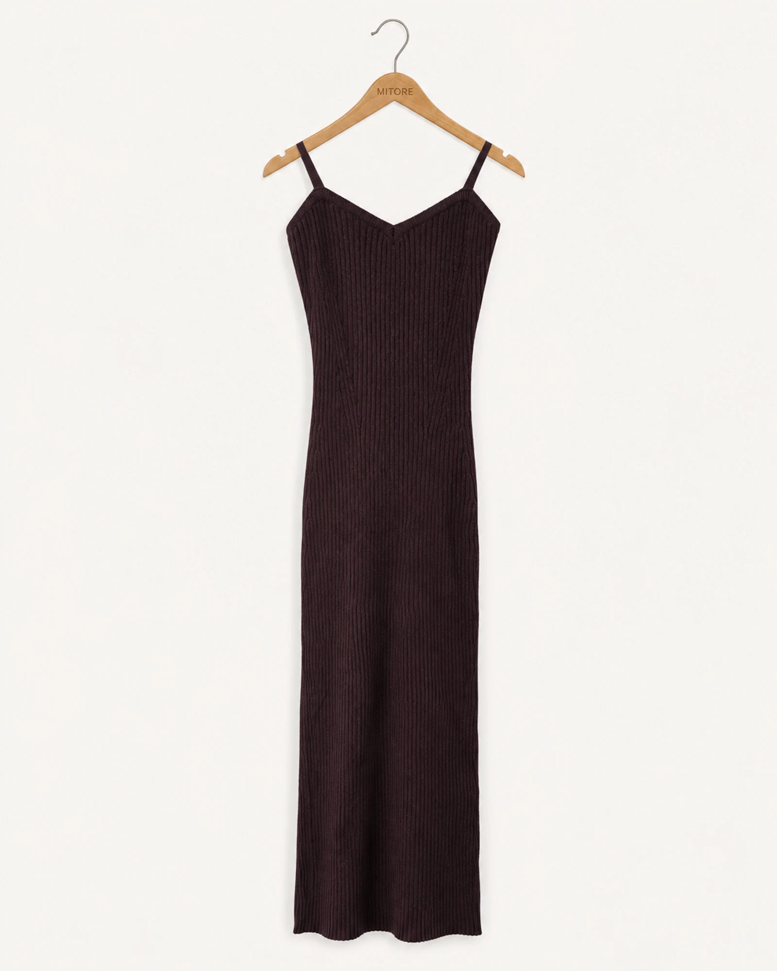 Vista frontal de vestido forever 21 borgoña talla s