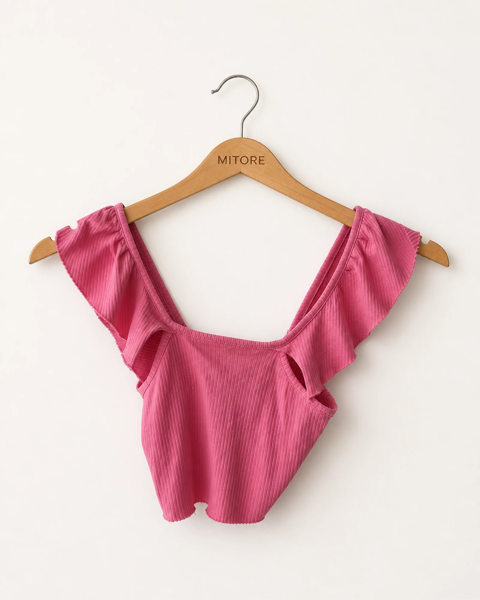 Vista frontal de camisa o top zara trafaluc rosado talla eur s / usa s / mex 26