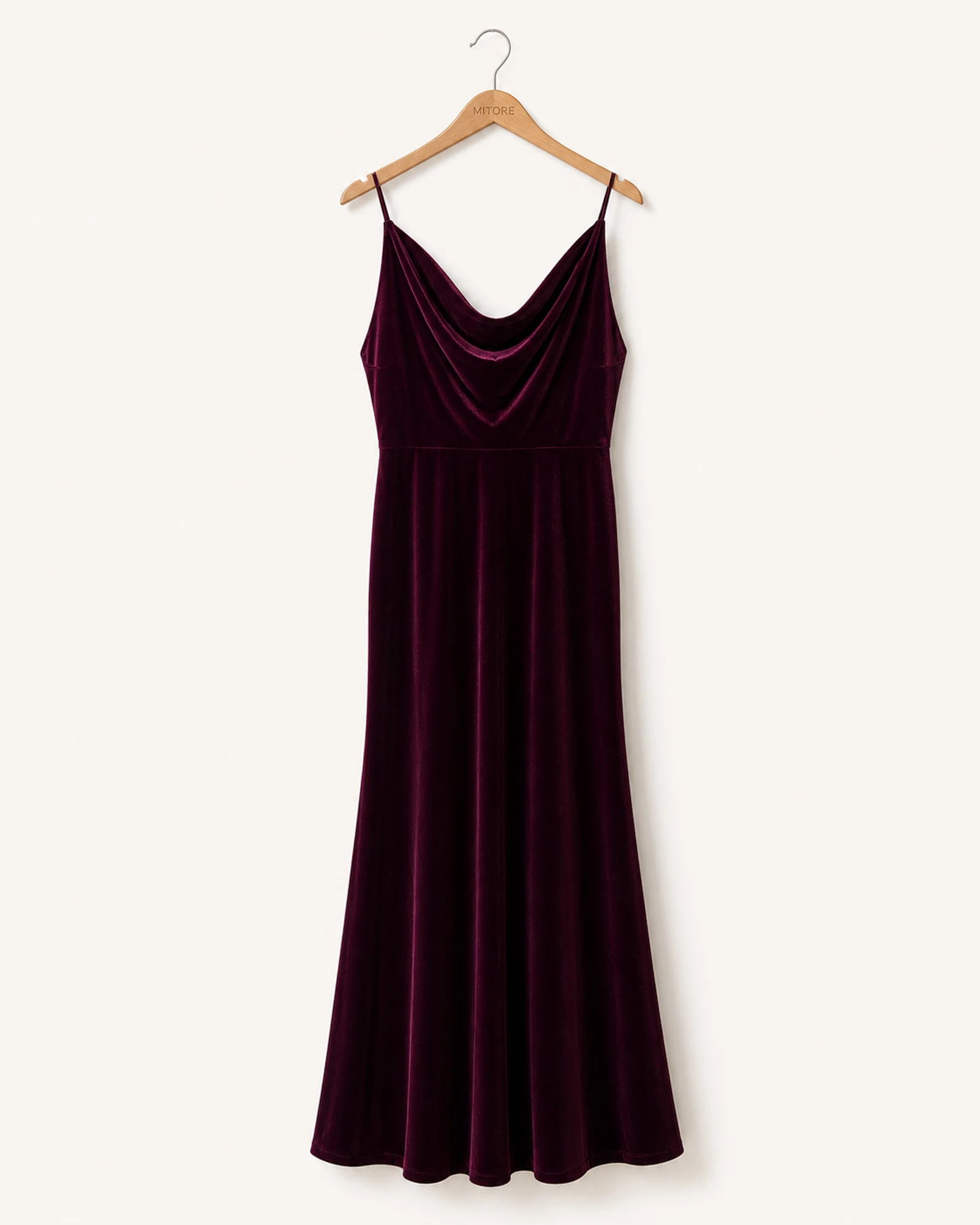Vista frontal de vestido jenny yoo collection borgoña talla 2
