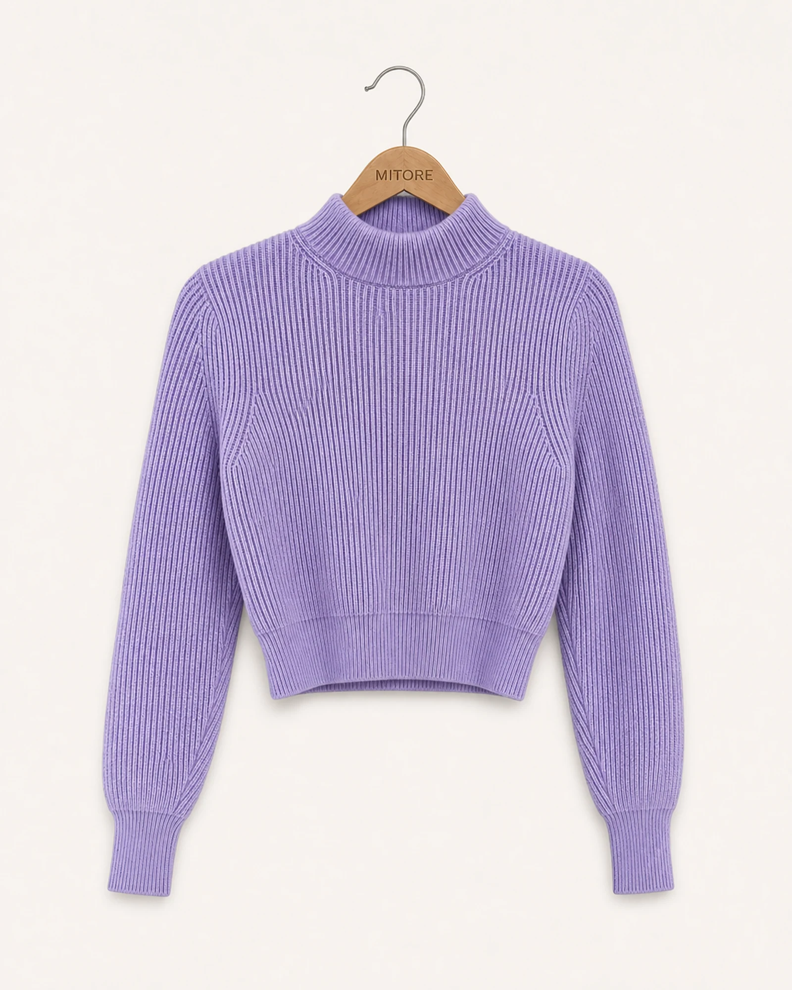 Vista frontal de suéter o cárdigan zara lavender talla eur s / usa s / mex 26